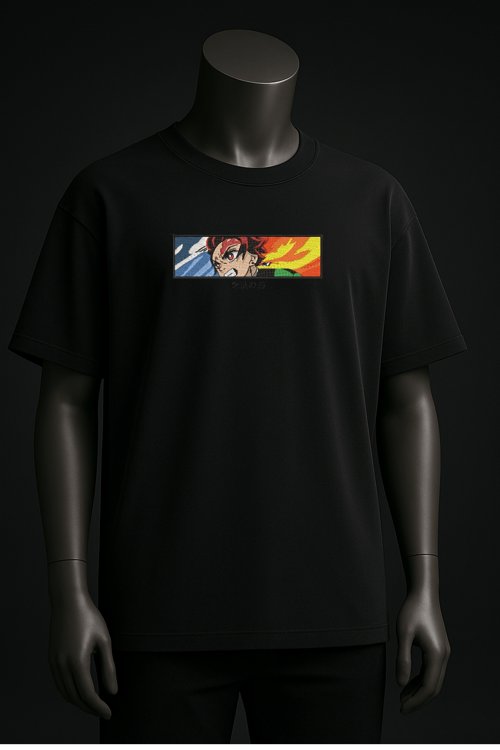 Tanjiro Fire Dragon Oversized Anime T-Shirt – Demon Slayer Edition - YS